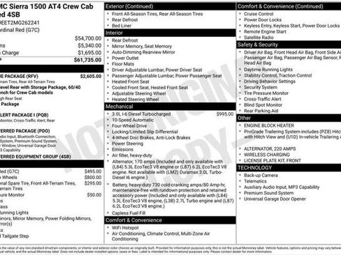 Used 2021 GMC Sierra 1500 AT4 w/ AT4 Value Package AWD/4WD image 2