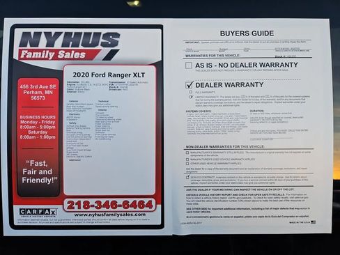 Used 2020 Ford Ranger XLT w/ Equipment Group 301A Mid AWD/4WD image 55