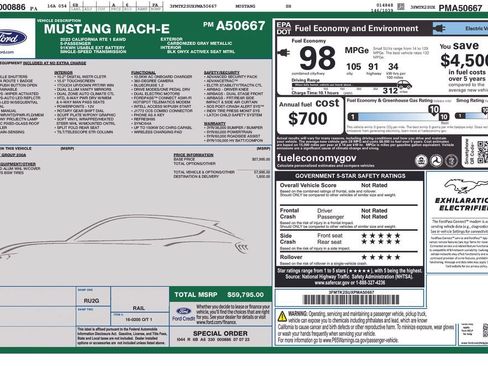 Used 2023 Ford Mustang Mach-E California Route 1 AWD/4WD image 10