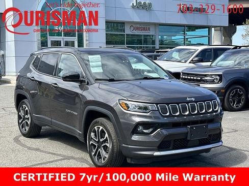 Certified 2022 Jeep Compass Limited w/ Sun and Sound Group AWD/4WD image 1