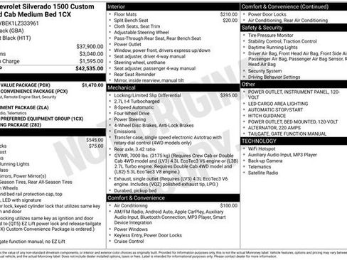 Used 2020 Chevrolet Silverado 1500 Custom w/ Custom Value Package image 3