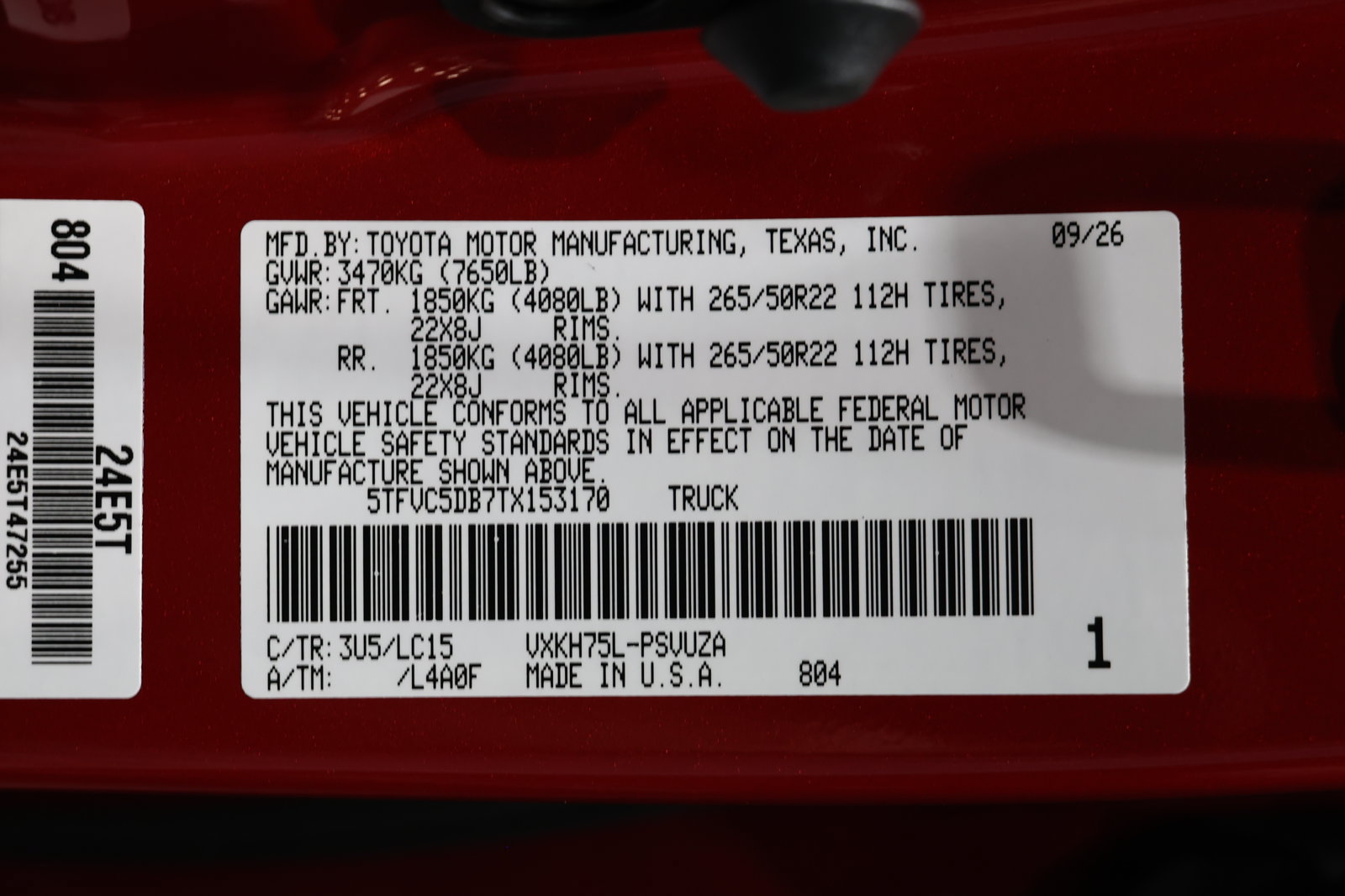 New 2026 Toyota Tundra Capstone AWD/4WD image 33