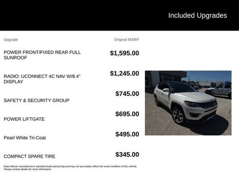 Used 2019 Jeep Compass Limited w/ Safety & Security Group AWD/4WD image 6