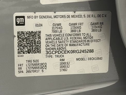 Used 2024 Chevrolet Silverado 1500 Custom Trail Boss AWD/4WD image 28