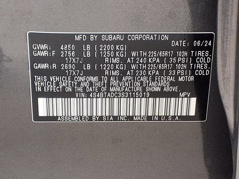 Certified 2025 Subaru Outback Premium w/ Popular Package #1A AWD/4WD image 9