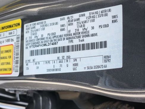 Used 2021 Ford Ranger XL w/ Equipment Group 101A High image 35