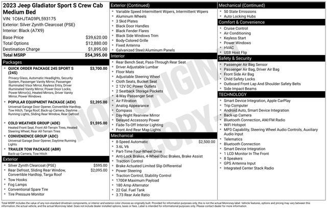 Used 2023 Jeep Gladiator Sport AWD/4WD image 6