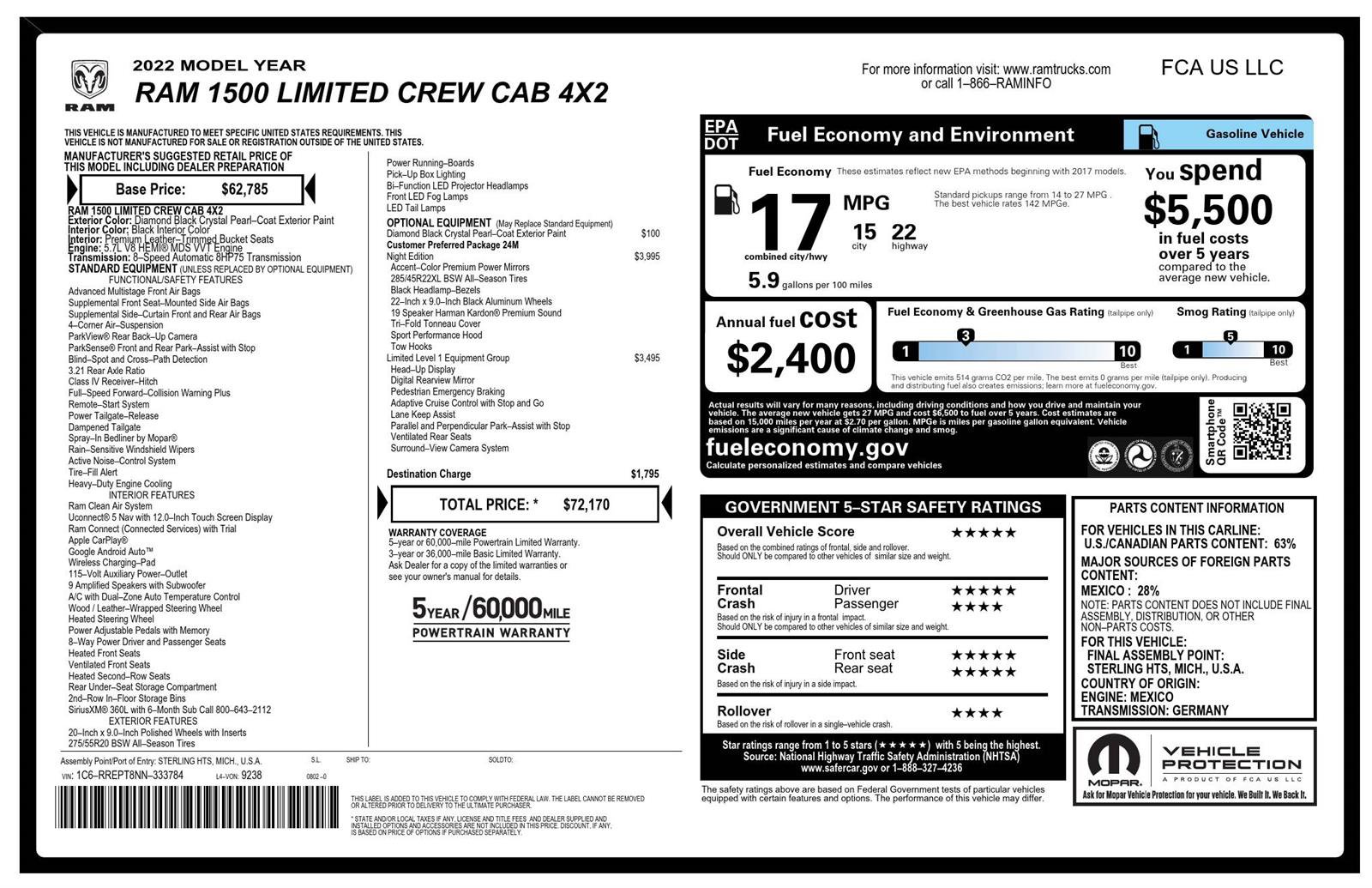 Used 2022 RAM 1500 Limited RWD image 4