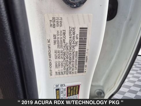 Used 2019 Acura RDX AWD w/ Technology Package image 35