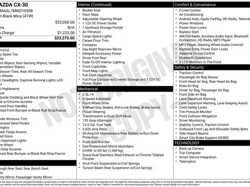 Used 2021 MAZDA CX-30 FWD 2.5 S image 38