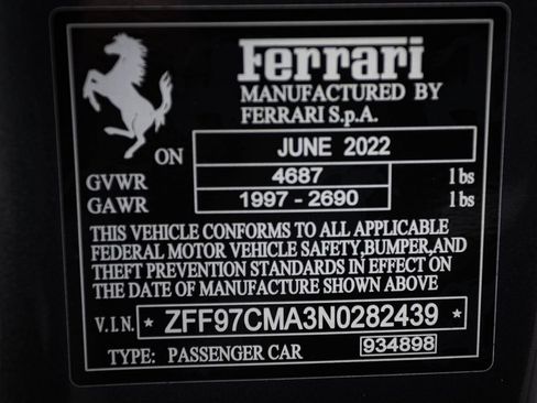 Certified 2022 Ferrari 812 GTS RWD image 50