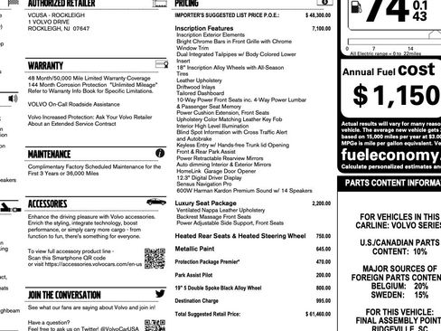 Used 2019 Volvo S60 T8 Inscription image 13