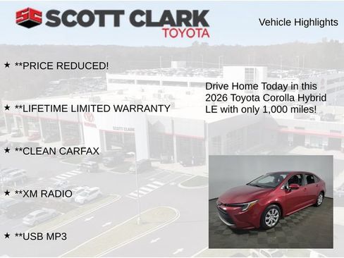 Used 2026 Toyota Corolla LE FWD image 12