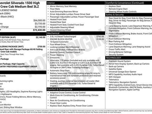Used 2025 Chevrolet Silverado 1500 High Country w/ Midnight Edition AWD/4WD image 6