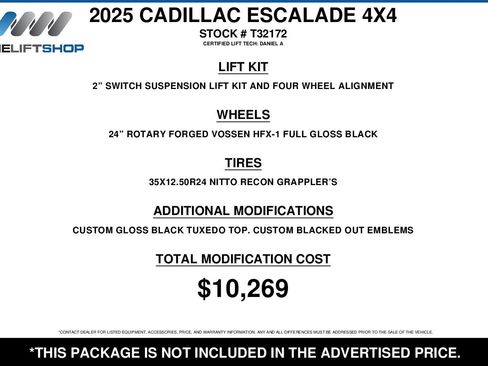 Used 2025 Cadillac Escalade Sport Platinum image 2