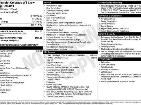 Used 2021 Chevrolet Colorado W/T w/ WT Convenience Package AWD/4WD image 29