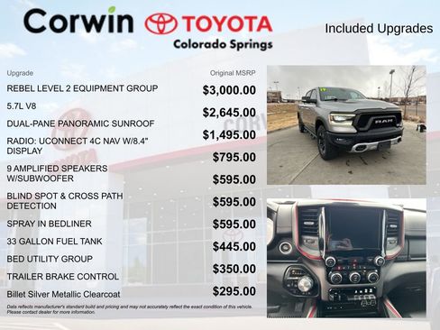 Used 2019 RAM 1500 Rebel w/ Rebel Level 2 Equipment Group image 4