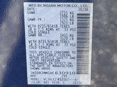 Used 2017 Nissan Pathfinder SV image 20