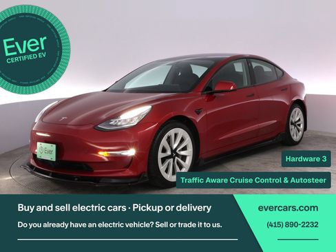 Used 2021 Tesla Model 3 Long Range AWD/4WD image 1