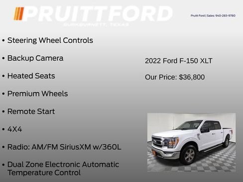 Used 2022 Ford F150 XLT w/ Equipment Group 302A High AWD/4WD image 31