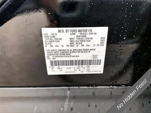 Used 2016 Ford Explorer Sport AWD/4WD image 29