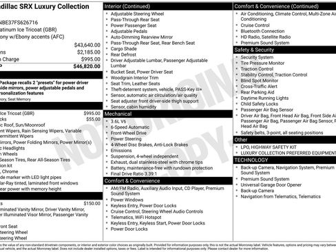 Used 2015 Cadillac SRX Luxury image 22