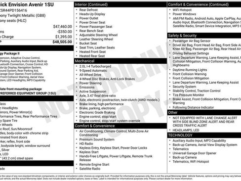 Certified 2023 Buick Envision Avenir image 6