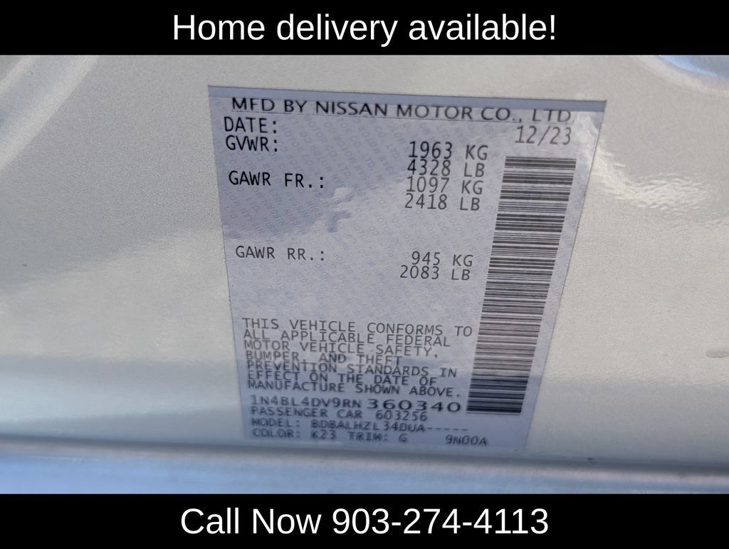 Used 2024 Nissan Altima 2.5 SV FWD image 35