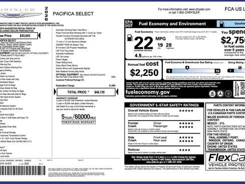 Used 2026 Chrysler Pacifica Select FWD image 5