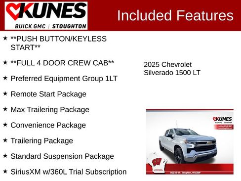 Used 2025 Chevrolet Silverado 1500 LT w/ Work Truck Package AWD/4WD image 3