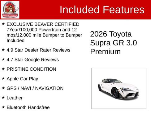 Used 2026 Toyota Supra Premium w/ Driver Assist Package image 4