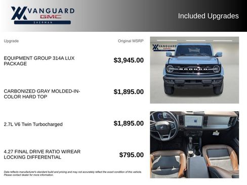 Used 2023 Ford Bronco Outer Banks AWD/4WD image 9