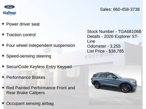 Used 2026 Ford Explorer ST-Line w/ ST-Line Street Pack RWD image 25