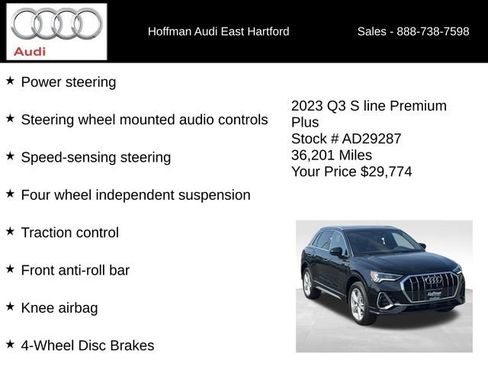Certified 2023 Audi Q3 2.0T Premium Plus w/ Premium Plus Package AWD/4WD image 31