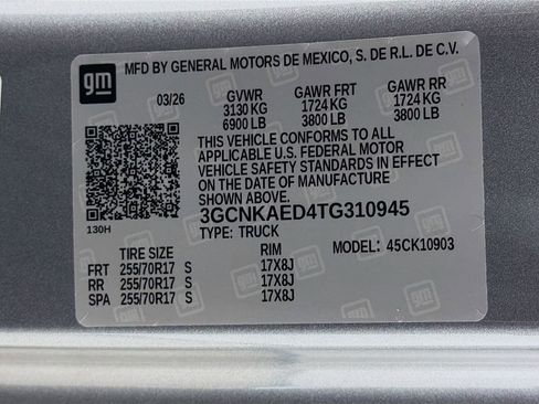 New 2026 Chevrolet Silverado 1500 W/T w/ Trailering Package AWD/4WD image 24