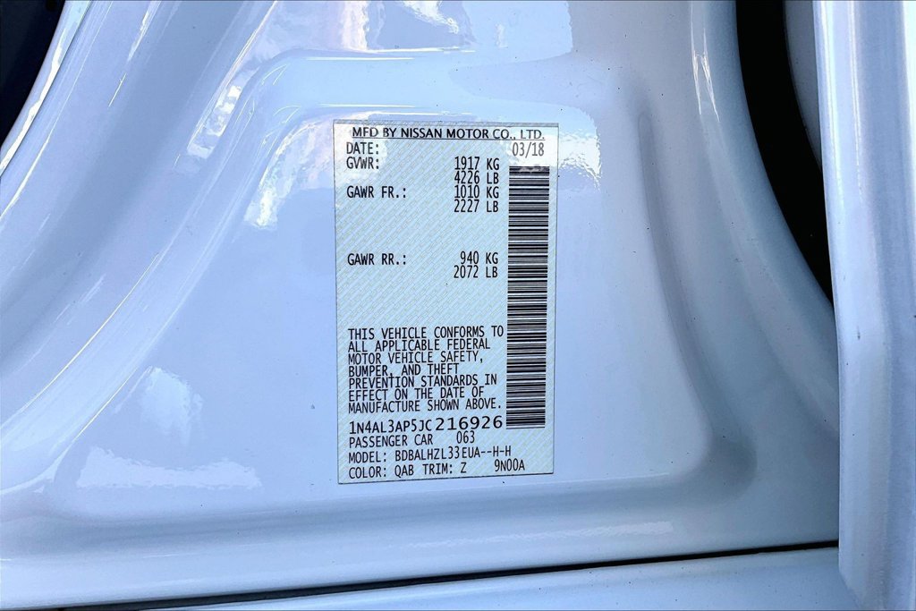 Used 2018 Nissan Altima 2.5 SR w/ SR Midnight Edition FWD image 35