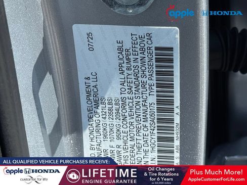 Used 2025 Honda Accord SE image 27