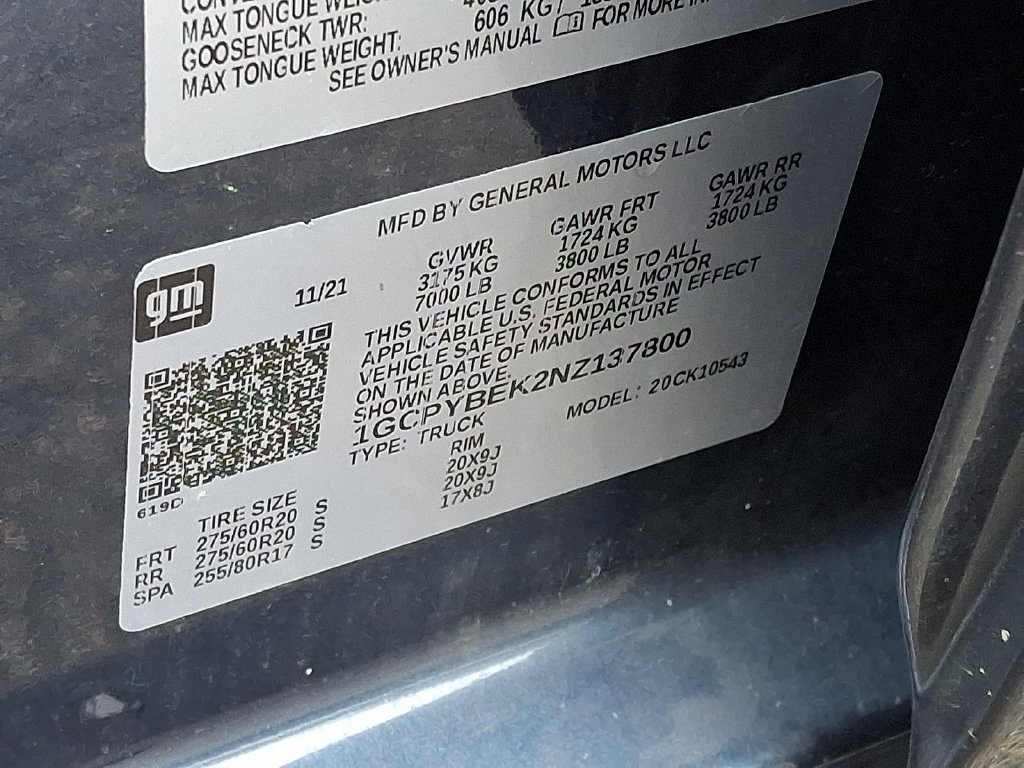 Certified 2022 Chevrolet Silverado 1500 Custom w/ LPO, Dark Essentials Package AWD/4WD image 26