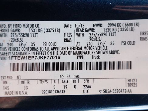 Used 2018 Ford F150 XL w/ Equipment Group 101A Mid AWD/4WD image 45