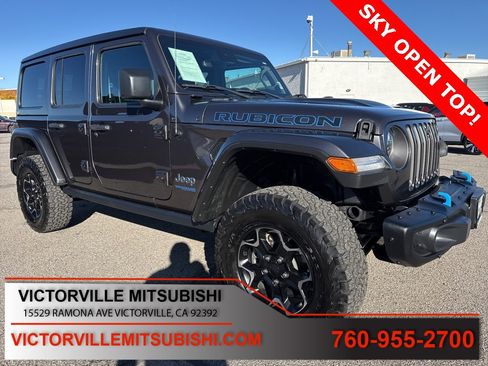 Used 2021 Jeep Wrangler Unlimited Rubicon 4xe w/ Steel Bumper Group image 1