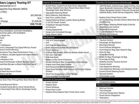 Used 2023 Subaru Legacy Touring XT image 10