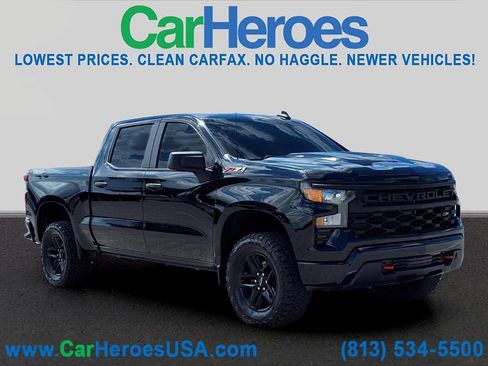 Used 2023 Chevrolet Silverado 1500 Custom Trail Boss w/ LPO, Dark Essentials Package AWD/4WD image 1