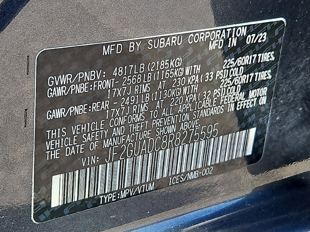 Certified 2024 Subaru Crosstrek 2.0i Premium AWD/4WD image 27