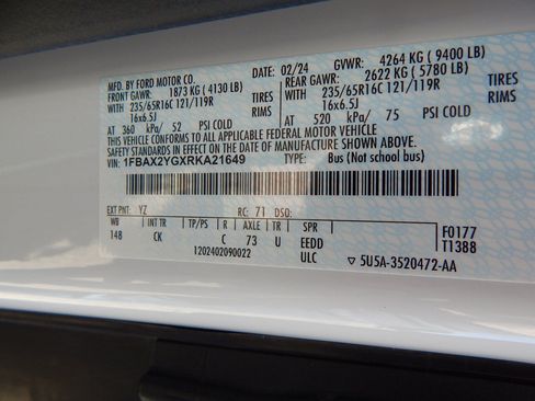 Used 2024 Ford Transit 350 XLT RWD image 28