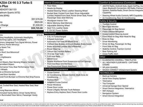 New 2026 MAZDA CX-90 3.3 Turbo S w/ Premium Plus image 6