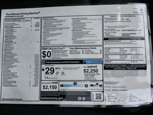 New 2026 BMW X3 xDrive30i w/ Premium Package AWD/4WD image 47