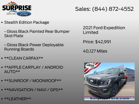 Used 2021 Ford Expedition Limited AWD/4WD image 18