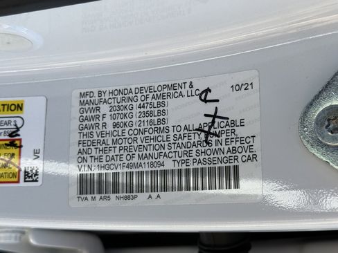 Used 2021 Honda Accord Sport Special Edition image 29