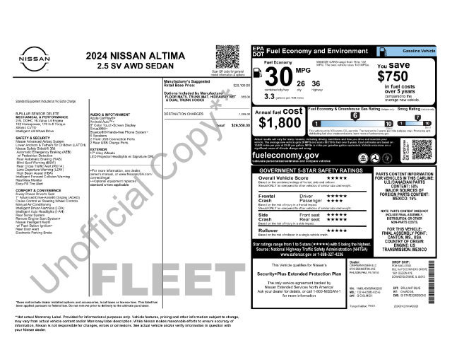 Used 2024 Nissan Altima 2.5 SV AWD/4WD image 32