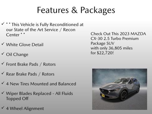 Certified 2023 MAZDA CX-30 2.5 Turbo w/ Premium Package image 4